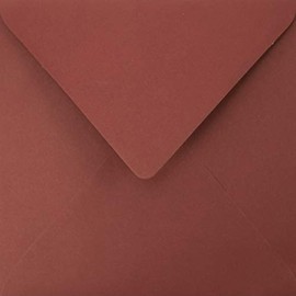 Netuno 25 Square Envelopes Dark Red 153 x 153 mm 90 g Burano Bordeux Colourful Envelopes Square for Invitations Cards Invitation Envelopes Red High Quality