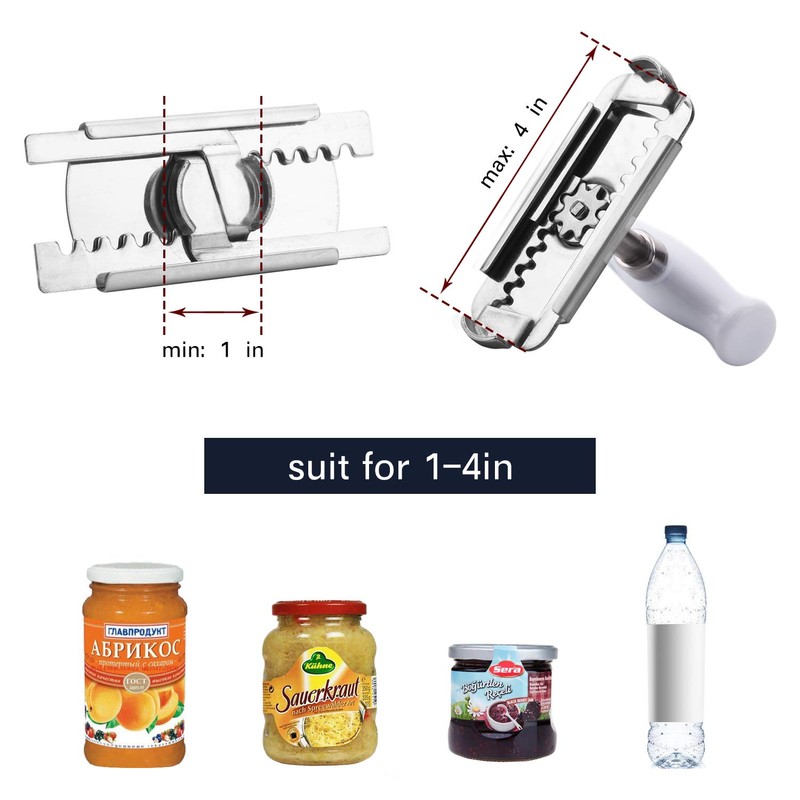 Tastmate Jar Opener Stainless Steel Lids Off for weak hands or Seniors