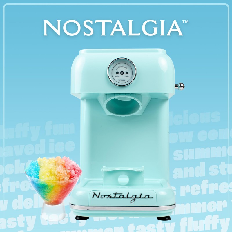 Nostalgia Snow Cone Shaved Ice Machine - Retro Table-Top Slushie