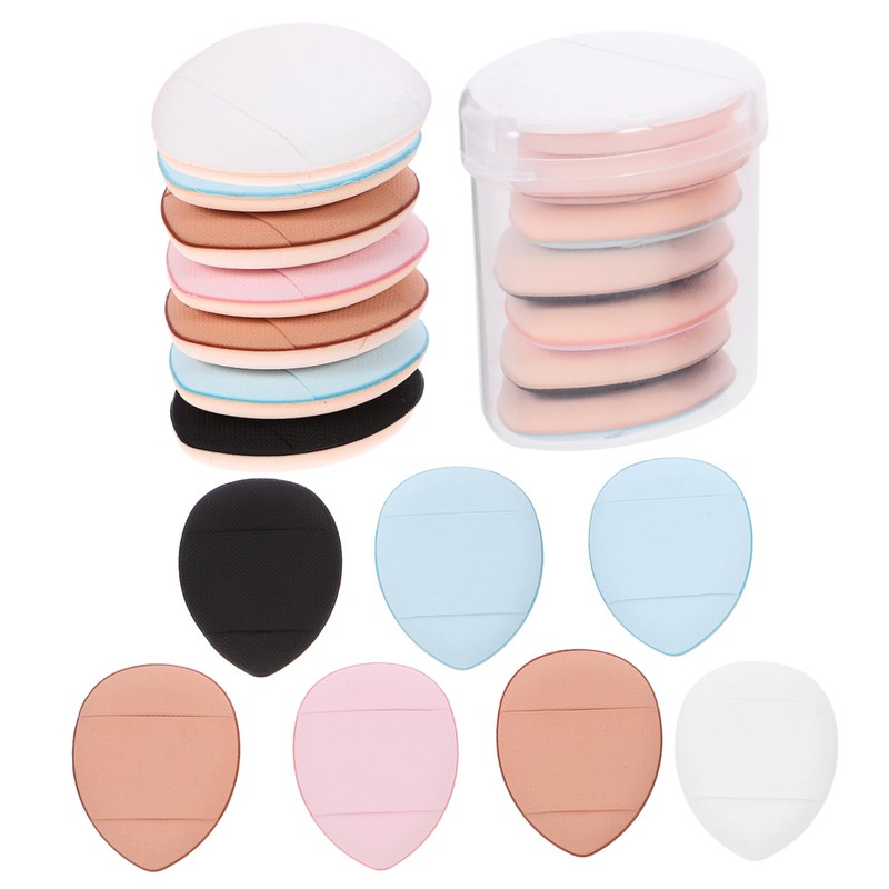 Healeved Sets Face Fluffy Triangle Powder Puff Finger Puff Mini