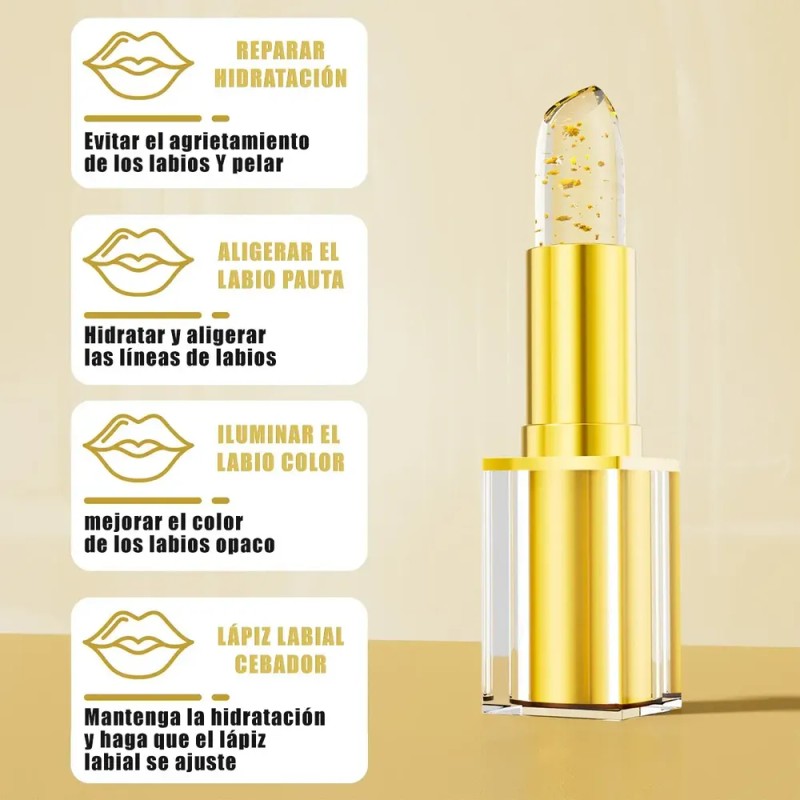 3*labial Temperatura Cambiante, Hidratante Y Larga Duración