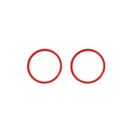 JWWY Door Speaker Trim Ring Decoration Cover Trim Surround Ring Bezel Fit for 2015-2024 Ford Mustang Interior Accessories 2Pcs Red