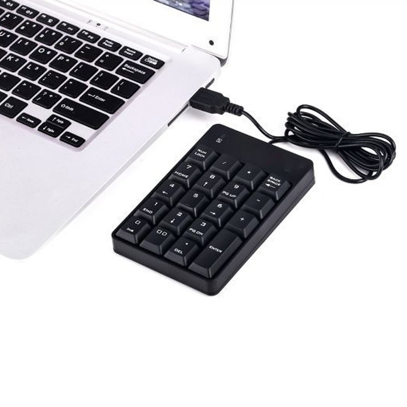 Number Pad Wired 19 Key USB Interface Drive Free Portable