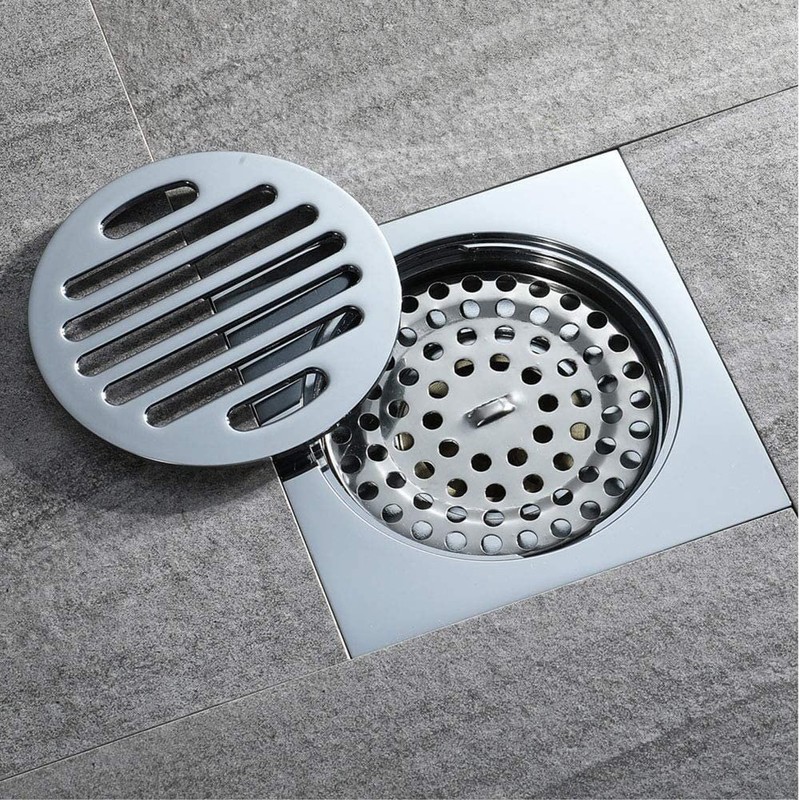 Square Floor Drain Thickened Stainless Steel Bathroom Tile Insert Floor