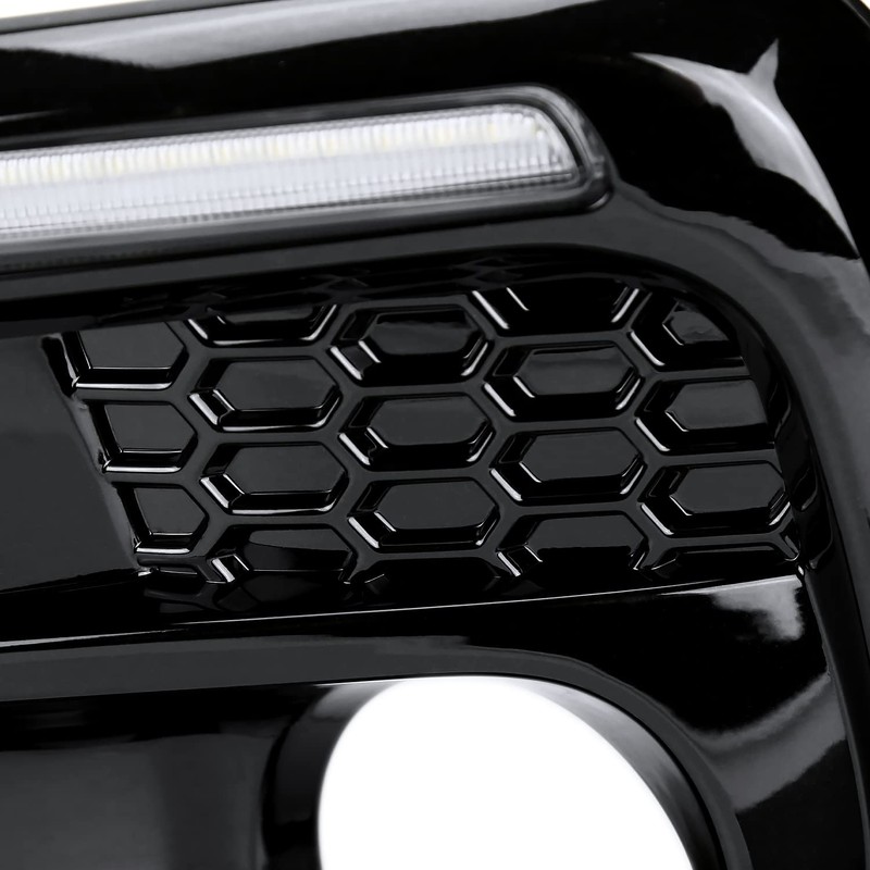 Spec-D Tuning Switchback LED DRL Sequential Fog Lights Bezel Compatible