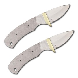 Whole Earth Supply 420 Stainless Steel Knife (420 Stainless Steel, Pair of 2.125 inch Drop Point Blades)