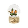Gisela Graham Large Robin Winter Scene Snow Globe Dome Christmas
