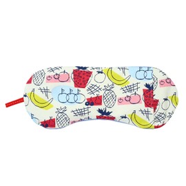 Natural Materials Hinyari with the Power of Salt Mung Beans Warm Eyes Moisturizing Eye Pillow Fruit Multi 8.3 x 3.5 x Thickness 0.4 inches (21 x 9 x 1 cm) Relaxing with the scent of lavender and