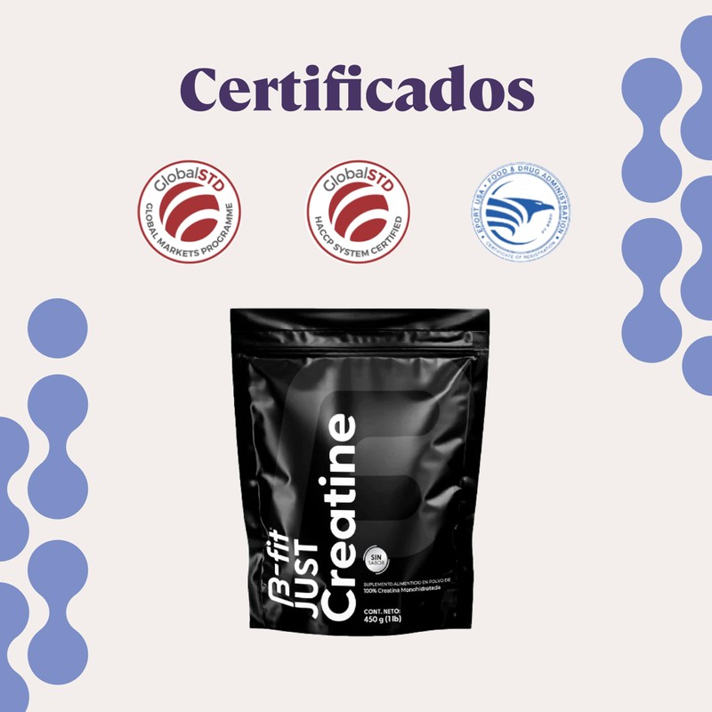 B-Fit Just Creatine sin Sabor | Creatina Monohidratada Pura en