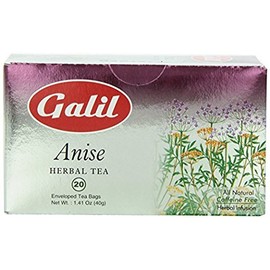 Galil Anise Tea – Caffeine-Free Herbal Tea, Certified Kosher Tea – Non-GMO Rosehip Teabags 20 Count, 60 Tea Sachets Total (Pack of 3)