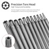 11 Pcs Long Torx Security Screwdriver Drill Bits Set,7.8" Tamper