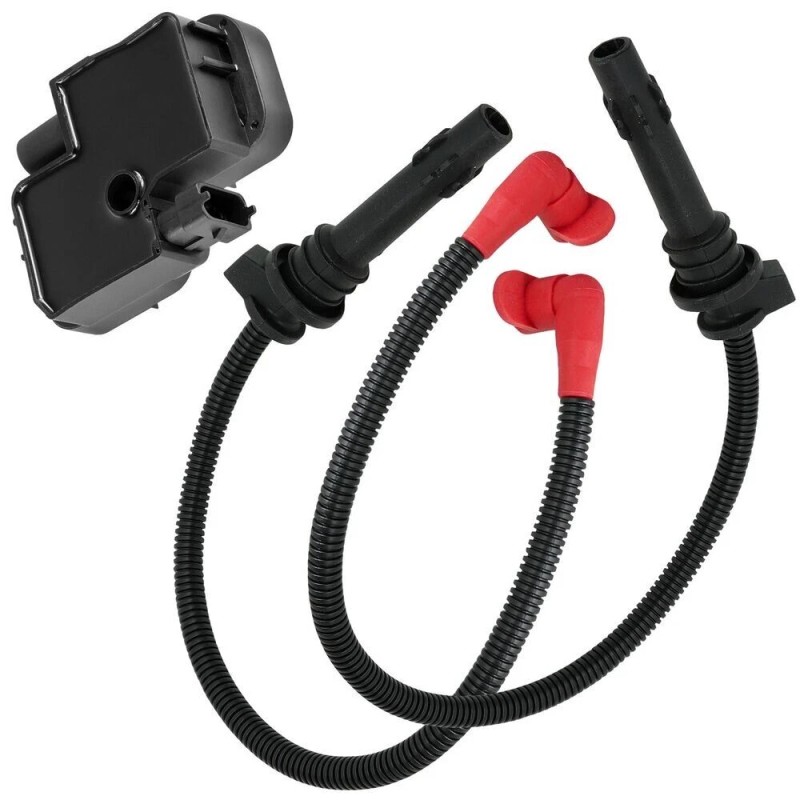Polaris New Ignition Coil with Spark Plug Wires for Polaris