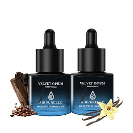 AirPurelle 2 Pack Wood Car Freshener Refills with Amber Vanilla Scent, Car Scent Refills-Includes 2x 8ML Refills – 0.54 FL OZ, Made in USA