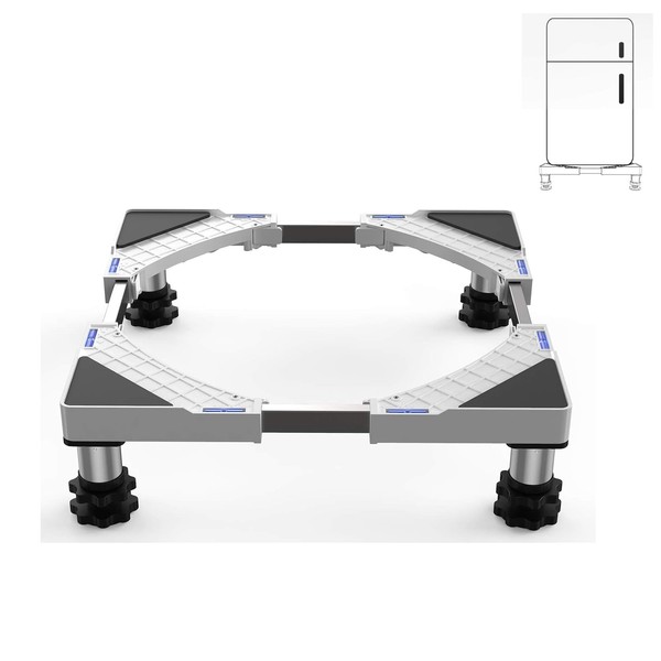 SEISSO Mini Fridge Base Stand with 4 Heavy Duty Feet, Adjustable Multi-functional Base Holder for Dryer Refrigerator Washing Machine, Max Load 770 LB (350 KG)