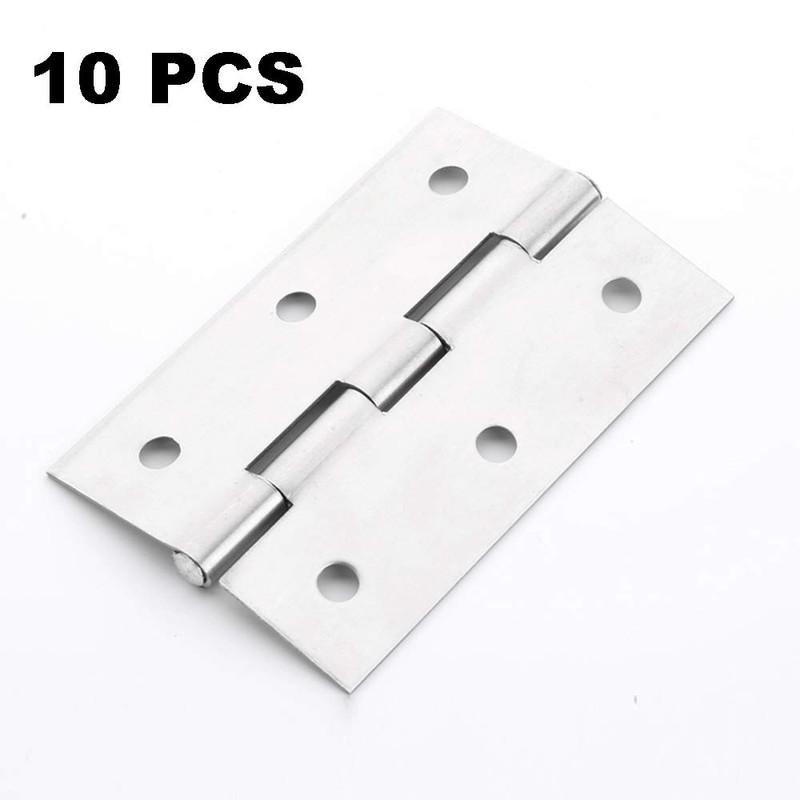 10 Pcs Stainless Steel Home Furniture Hardware Door Hinge Long