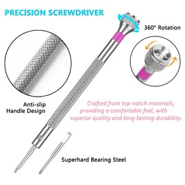 13PCS Professional Watch Screwdriver Set, BEBEEPOO Micro Precision Screwdriver Set，Micro Precision Eyeglasses Repair set， 0.6-2.0mm, Jewelry Work,Computer Phone Small Tools