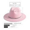 Gossifan Women Men Wide Brim Fedoran Hat with Chain Belt