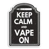 2 x 10cm Keep Calm & Vape Vinyl Stickers -