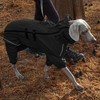Dog Raincoat with Side Zipper Reflective Tape and Leash Holes,Waterproof