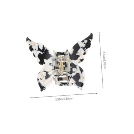 SAFIGLE Butterfly Hair Claw Clip Acetate Jaw Clip for Thick Hair Women Easy to Use Decorative Clamps for Everyday Glamour