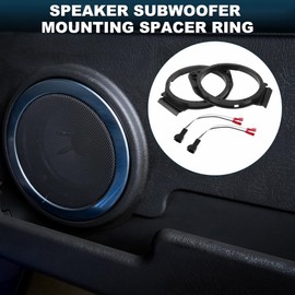 TUCKBOLD Speaker Spacer Ring Tweeter Speaker Spacer Adapter for GMC Sierra 1995-2006 Waterproof Black 2 Set