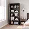 IDEALHOUSE 5 Tier Bookcase, Farmhouse Book Shelf with Storage, 71"