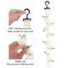 2pcs Plush Toy Storage Chain, Stuffed Animal Hanging Display Strap
