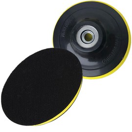Sanding Pad Φ3.9 inches (100 mm), Polishing Disc Pie, Plastic Magic Pad, 2 Pieces, M10 Female Thread, Pneumatic Grinder Backing Pad, Magic Pad Plastic