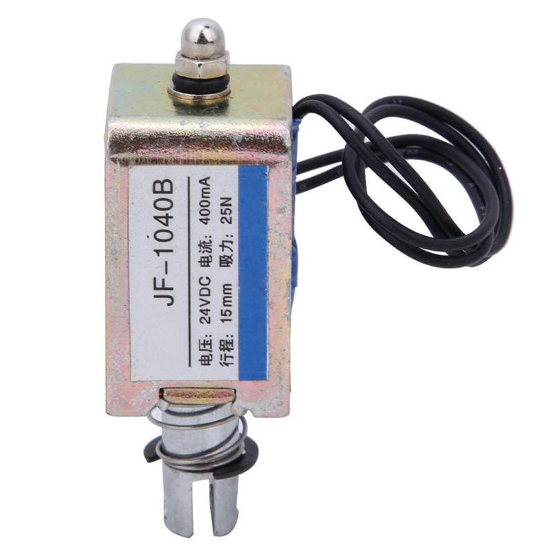 JF-1040B 25N 24V DC Electromagnet Push Pull Type Solenoid Electromagnet