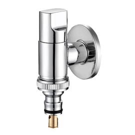 Sugarello Washing Machine Faucet, Auto Stopper, Faucet with Auto Stopper, Check Valve Included, Faucet Fittings, Compact, Single Faucet, Leak Prevention, All Purpose Faucet