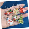 COLLBATH Xmas Dangler Earrings 6 Pack Christmas Ear Jewelry Trendy