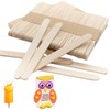 200pcs Wooden Sticks for Ice Cream Sticks Tongue Depressor for