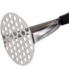 Joyoldelf Heavy Duty Stainless Steel Potato Masher, Professional Integrated Masher