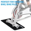 2PCS Peloton Exercise Bike Mat for Carpet & Hardwood Floors,