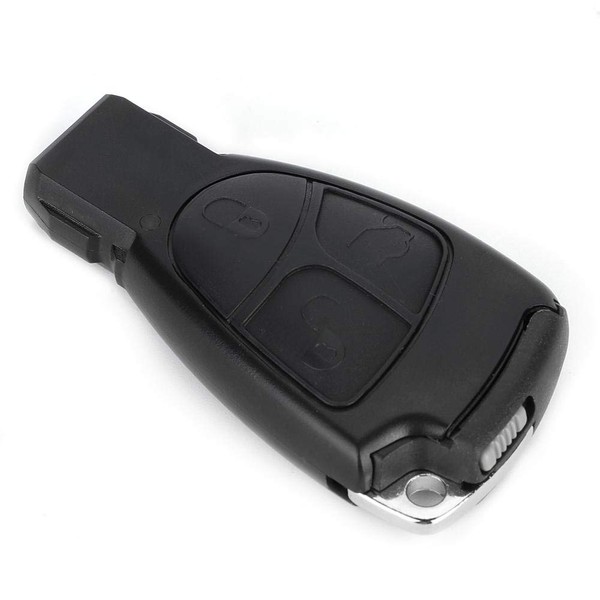 Qiilu Key Shell Cover, 3 Button Car Remote Key Fob