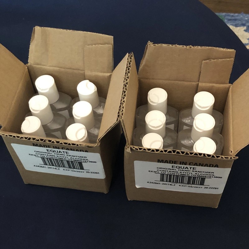 equate Hand Sanitizer 3 FL Oz Vitamin E LOT quantity