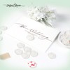 JAGERGREEN Wax Seal Stickers for Wedding Invitation, 24 Pcs White