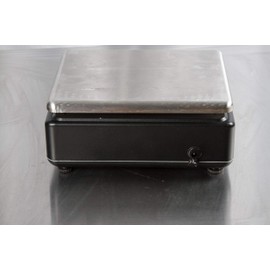 San Jamar SCDG33BK Square Professional Digital Scale, Black with Stainless Steel Platform