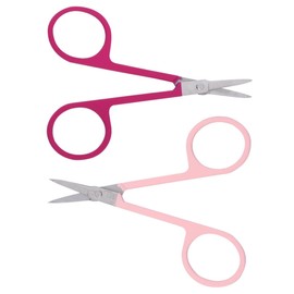 SAFIGLE 2pcs Eyebrow Scissors Set Portable Eyelash Pruner Tool for Women Precision Trimmer for Home and Salon Use