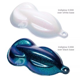 Didspade Custom Paint Additives 4oz Indiglow 0.008 Color Shifting Micro Metal Flake - Solvent Resistant Glitter