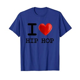 I Love HIP HOP Music Heart T Shirt