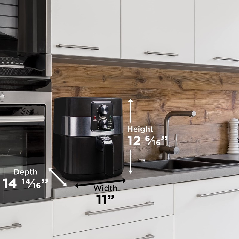 Danby DBAF03224BD11 3.2 Qt./3.5 L Air Fryer in Black with