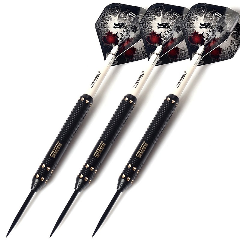 CUESOUL Dragon Deluxe Brass Steel Tip Darts Pack,21 Grams F2304-L