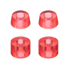 PATIKIL Skateboard-Buchsen, 90A PU Longboard-Truck-Buchsen-Umbausatz für Skateboard-Teile, Transparent Rot