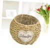 LABRIMP Collapsible Willow Basket Rustic Wicker Flower Planter Decorative Rattan