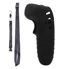 Drone Controller Rocker Cover Silicone Sleeve Protector with Lanyard for Avata FPV Accessories Black