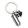 PiercingJak Cremation Jewelry Urn Keychain for Ashes Stainless Steel Pet
