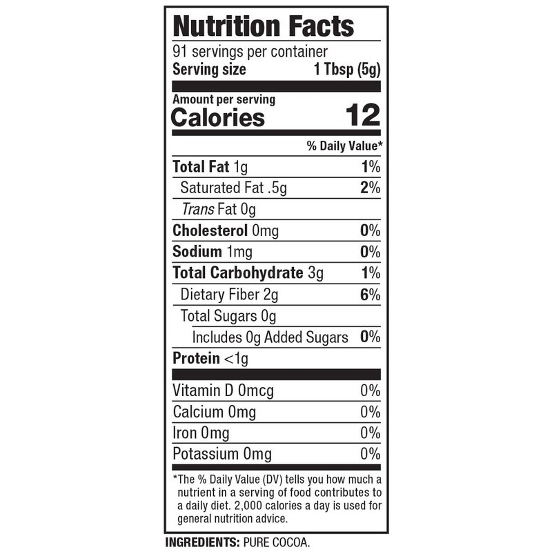 Gefen 100% Pure Premium Dutch Processed Cocoa 16oz (2 Pack),