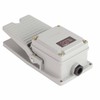 Foot Switch Nonslip Aluminum Shell Momentary Pedal Silver Contacts LT3