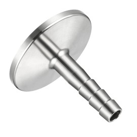 sourcing map 2pcs Stainless Steel 304 KF25 Flange to 8mm Rubber Hose Barb Adapter for Vacuum